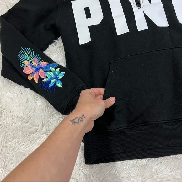 PINK Victoria's Secret Half Zip Pullover Sweater Size XS - Picture 3 of 10